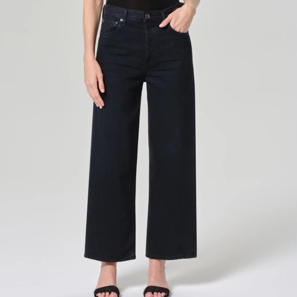 Agolde Ren Black Rinse Faded Denim Jeans size 26 - Picture 3 of 8